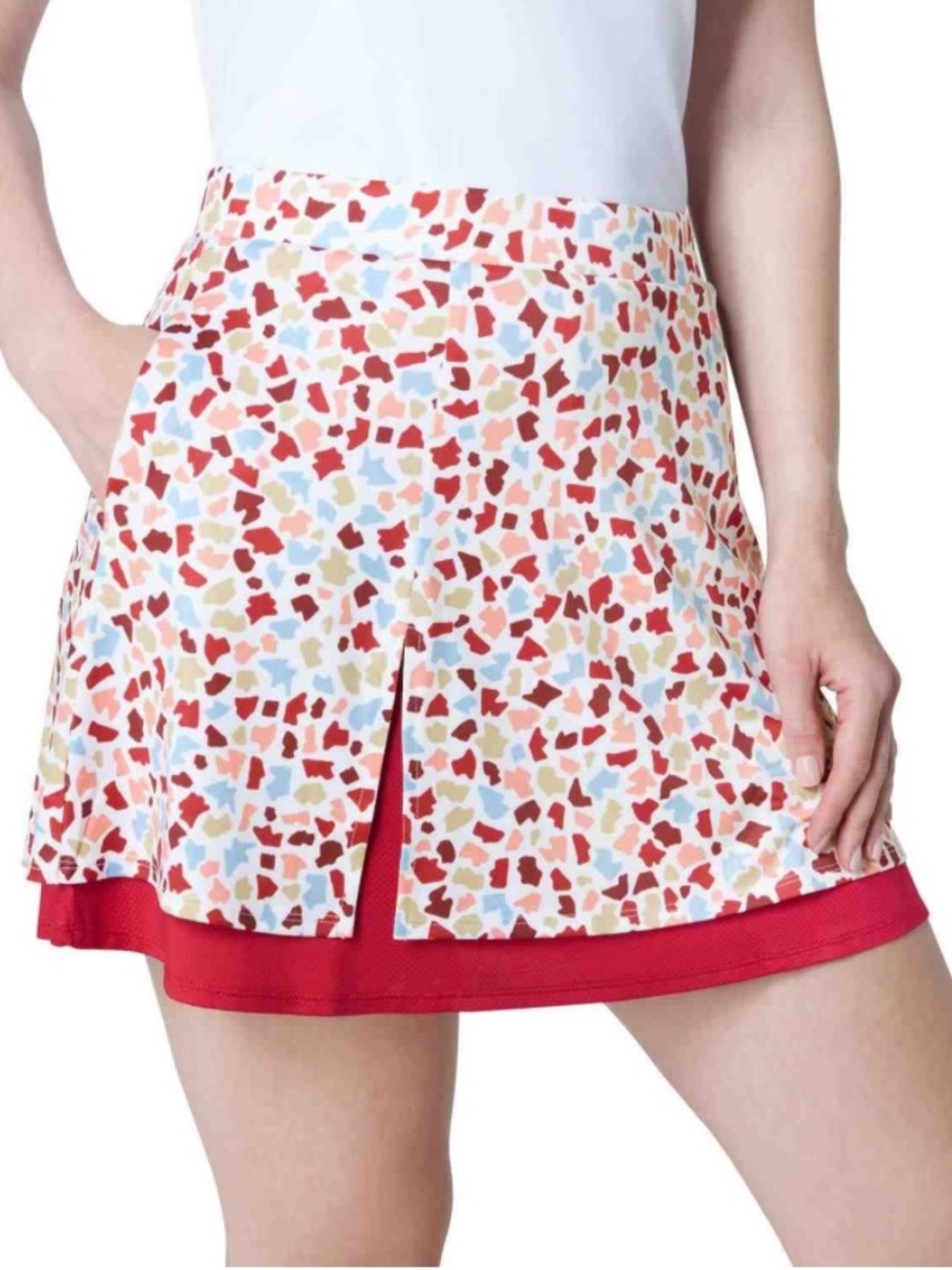 Callaway 17" Mosaic Print Flounce Skort- SMALL